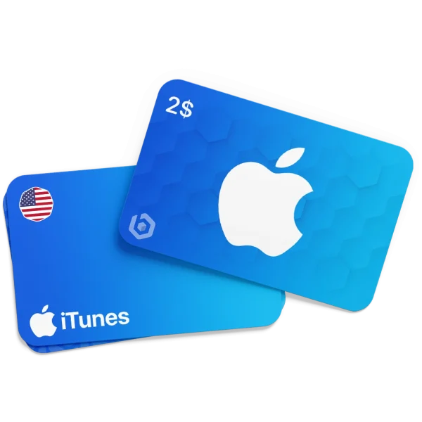 گیفت کارت 2 دلاری اپل آیتونز آمریکا
