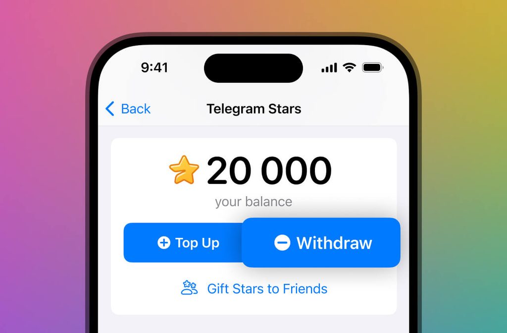 خرید استارز تلگرام برای اکانت یک نفر دیگر